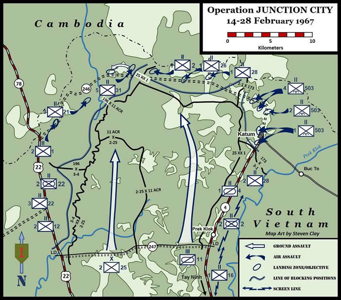 Operation JUNCTION CITY 22 February-15 April 1967 | 16th Infantry Regiment  Association