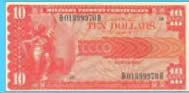 May include: A collection of vintage military payment certificates in various denominations, including 5, 10, and 20 dollars, and cents. The certificates feature portraits, landscapes, and the text "Military Payment Certificate" and "Copy". The background is a light blue.